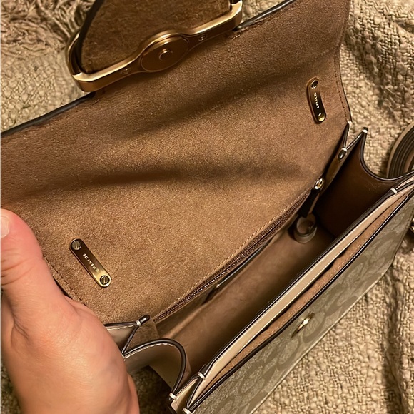 Coach Morgan Square Crossbody Bag In Blocked Signature Canvas - Picture 4 of 4